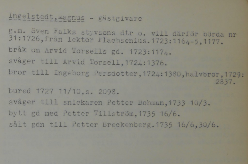 Information om Magnus Ingelstedt i Växjö