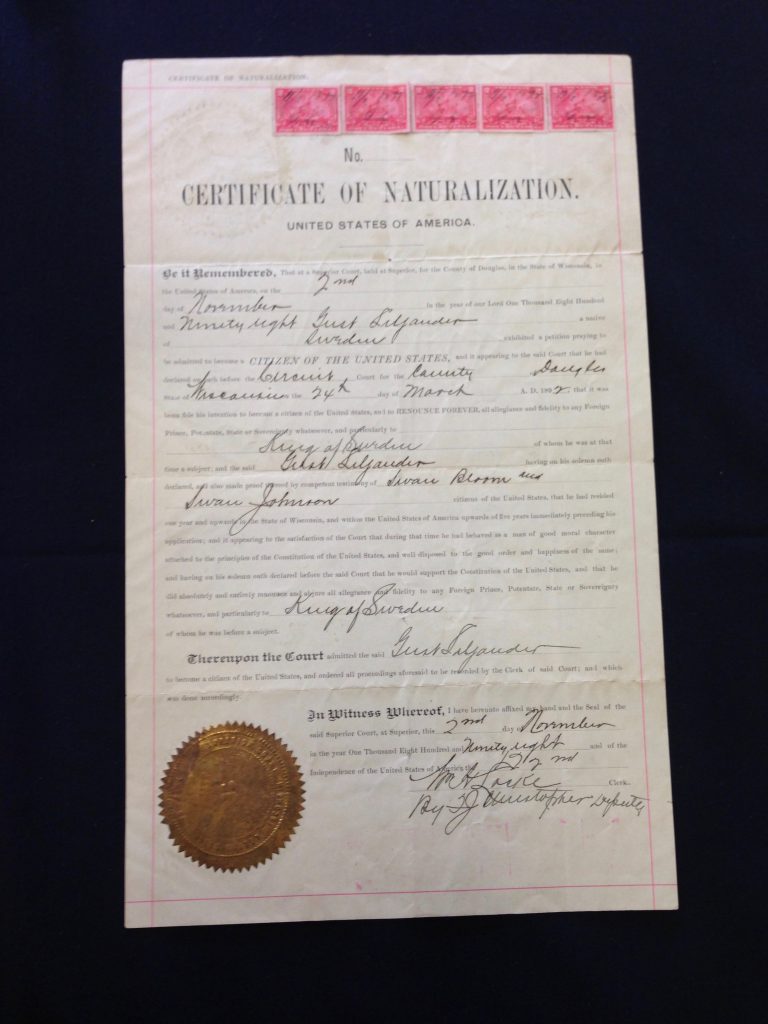 Certificate of Naturalization